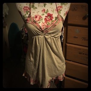 A Line Tank Top Flounce Top